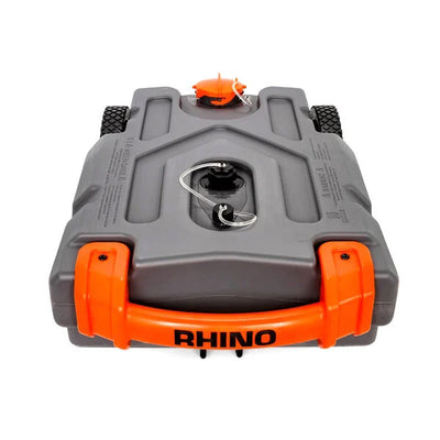 Camco Rhino Portable Waste Tank 28G with front wheel |  خزان مجاري متنقل مع تاير أمامي