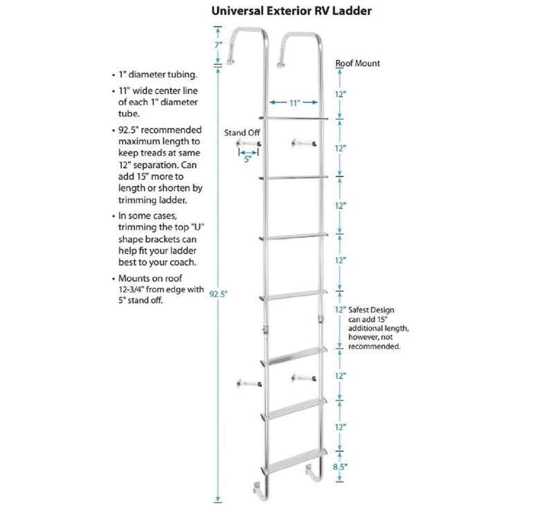 RV Ladder | سلم كرفان خارجي