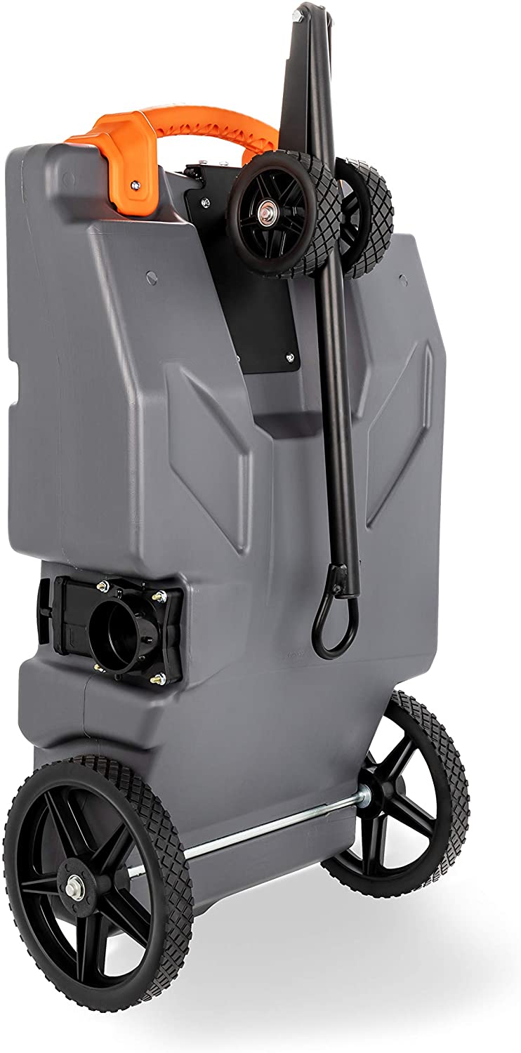 Camco Rhino Portable Waste Tank 28G with front wheel |  خزان مجاري متنقل مع تاير أمامي