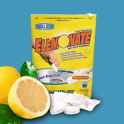 Elomonate Grey Water Deodorizer Tablets  | ايليمونيت - محلول تنظيف الخزان الرمادي