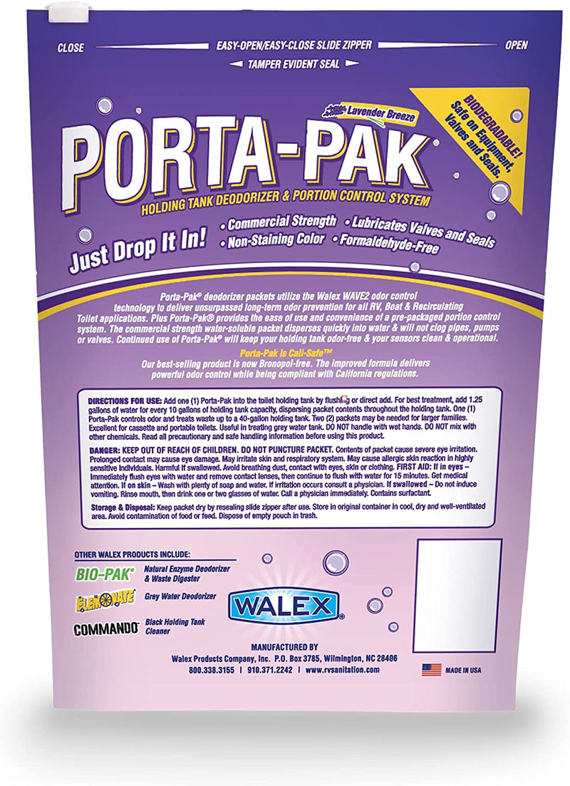 Porta-Pak Black Tank Deodorizer, Lavender Scent | بورتا باك - محلول خزان الصرف الصحي برائحة اللافندر