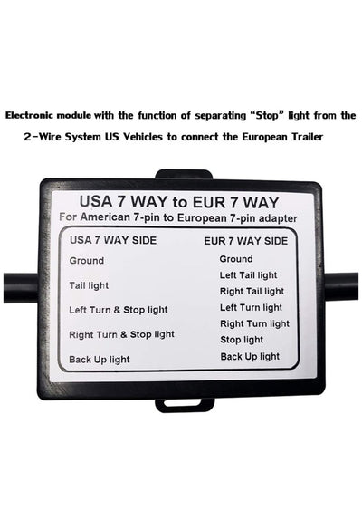 US to Euro Trailer Plug | وصلة كرفان اوروبي