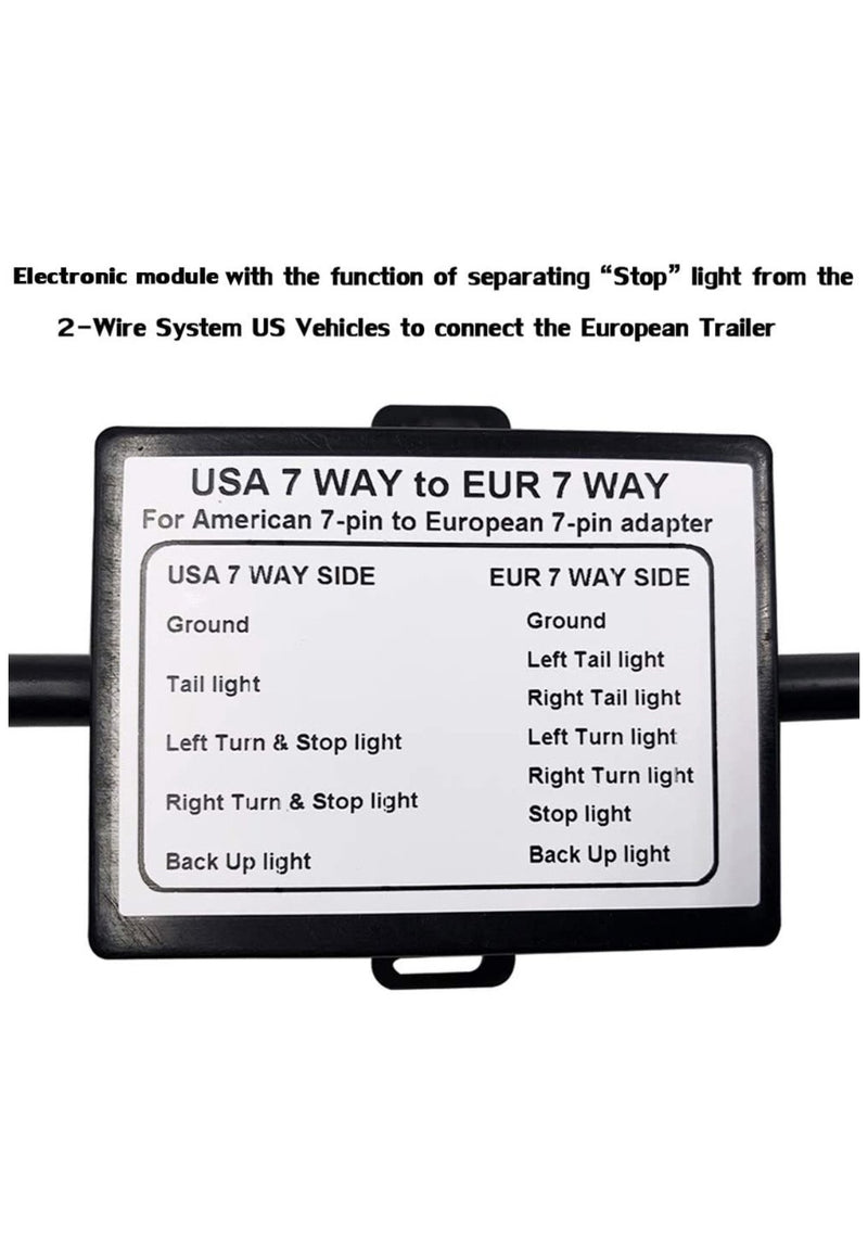 US to Euro Trailer Plug | وصلة كرفان اوروبي